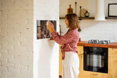 Magnetic kitchen board Coffee beans