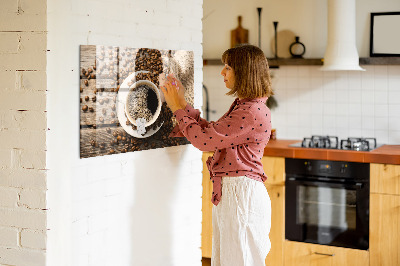 Magnetic kitchen board Sack of coffee