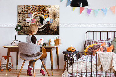 Magnetic kitchen board Sack of coffee