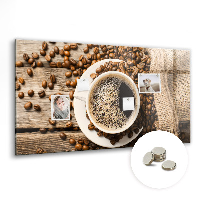 Magnetic kitchen board Sack of coffee