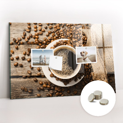 Magnetic kitchen board Sack of coffee