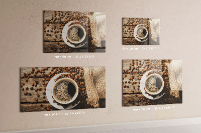 Magnetic kitchen board Sack of coffee