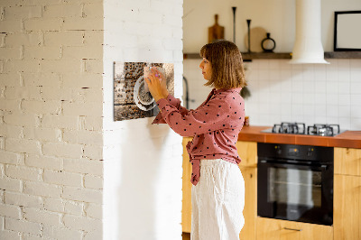 Magnetic kitchen board Sack of coffee