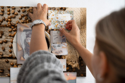 Magnetic kitchen board Sack of coffee