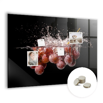 Magnetic kitchen board Grapes