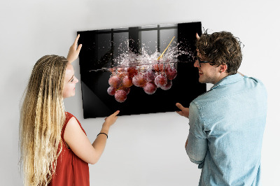 Magnetic kitchen board Grapes