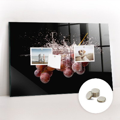 Magnetic kitchen board Grapes