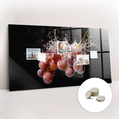 Magnetic kitchen board Grapes