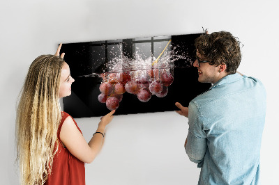 Magnetic kitchen board Grapes