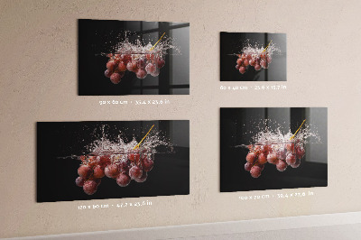 Magnetic kitchen board Grapes