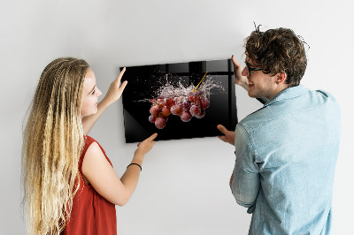 Magnetic kitchen board Grapes