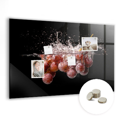 Magnetic kitchen board Grapes
