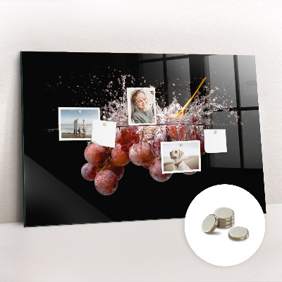 Magnetic kitchen board Grapes