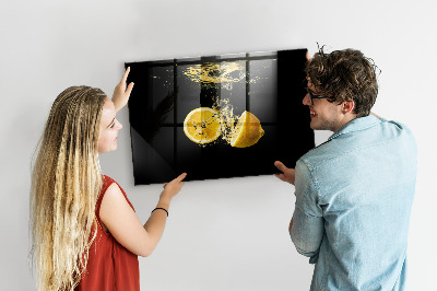 Magnetic kitchen board Lemons