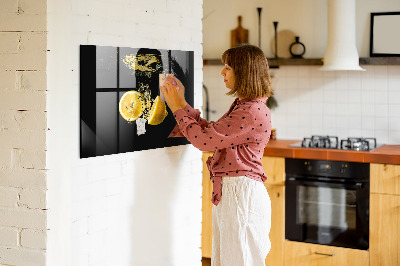 Magnetic kitchen board Lemons