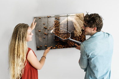 Magnetic kitchen board Fresh coffee bag