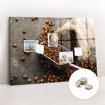 Magnetic kitchen board Fresh coffee bag