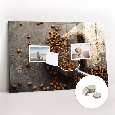 Magnetic kitchen board Fresh coffee bag