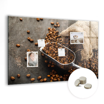 Magnetic kitchen board Fresh coffee bag