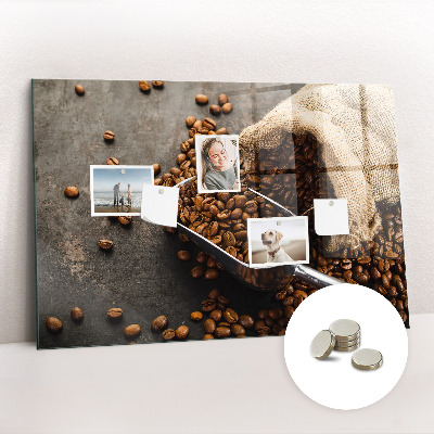 Magnetic kitchen board Fresh coffee bag