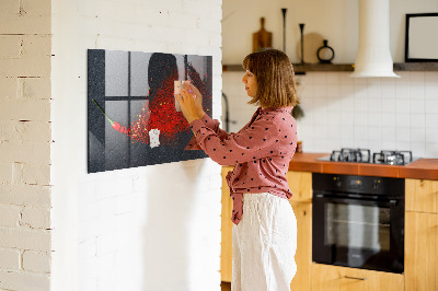 Magnetic kitchen board Red spice