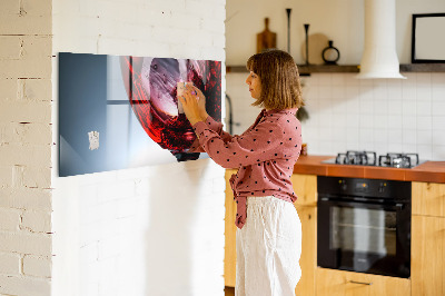 Magnetic kitchen board Glass of wine