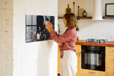 Magnetic kitchen board Coffee beans