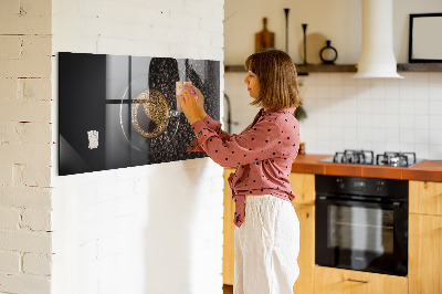 Magnetic kitchen board Cup of coffee