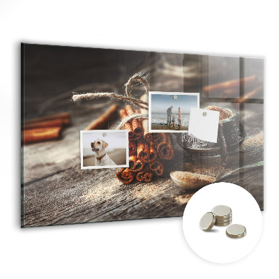 Magnetic kitchen board Cinnamon