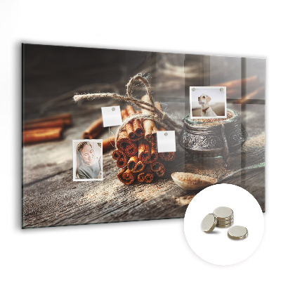 Magnetic kitchen board Cinnamon