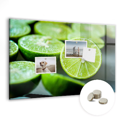 Magnetic kitchen board Lime pieces