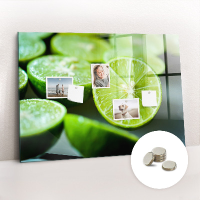 Magnetic kitchen board Lime pieces