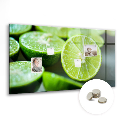 Magnetic kitchen board Lime pieces