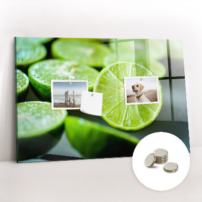 Magnetic kitchen board Lime pieces