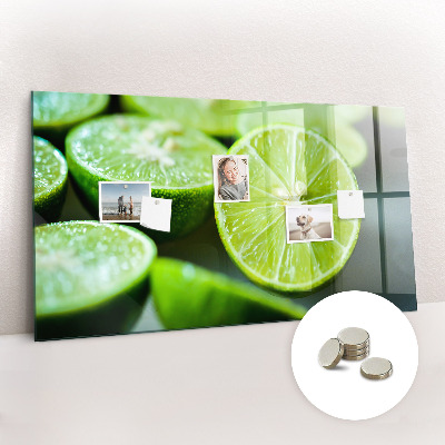 Magnetic kitchen board Lime pieces