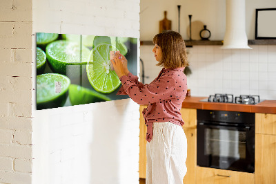 Magnetic kitchen board Lime pieces