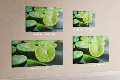 Magnetic kitchen board Lime pieces