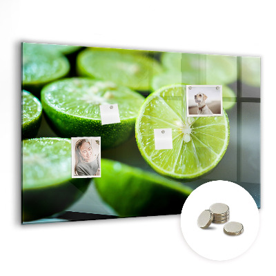 Magnetic kitchen board Lime pieces