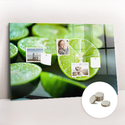 Magnetic kitchen board Lime pieces