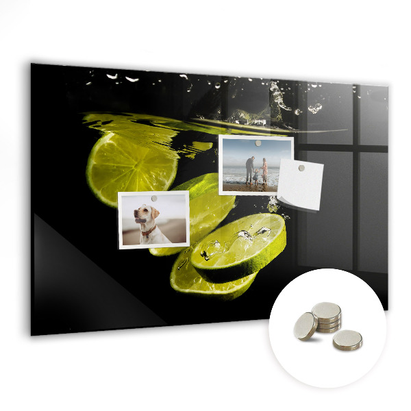 Magnetic kitchen board Lime