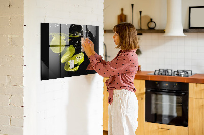 Magnetic kitchen board Lime