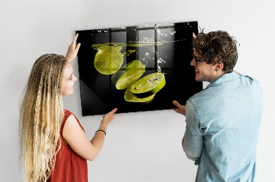 Magnetic kitchen board Lime