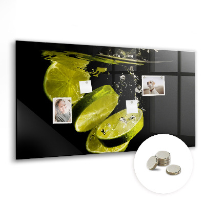 Magnetic kitchen board Lime
