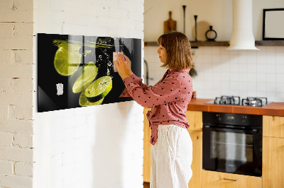 Magnetic kitchen board Lime