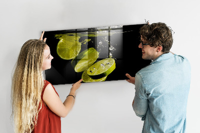 Magnetic kitchen board Lime