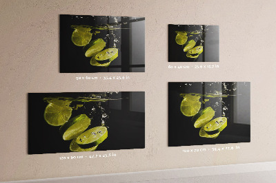 Magnetic kitchen board Lime