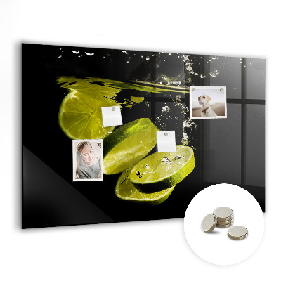 Magnetic kitchen board Lime