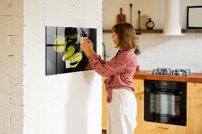 Magnetic kitchen board Lime