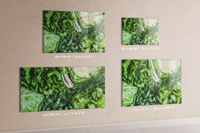 Magnetic kitchen board Green vegetables
