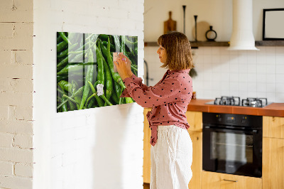 Magnetic kitchen board Green peppers